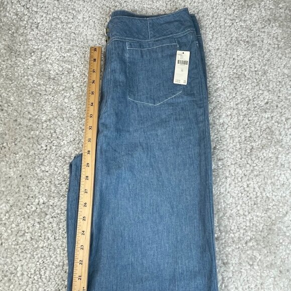 Pilcro and the Letterpress HR Wide Leg Trouser Jean Light Wash 30 NEW - Picture 11 of 13